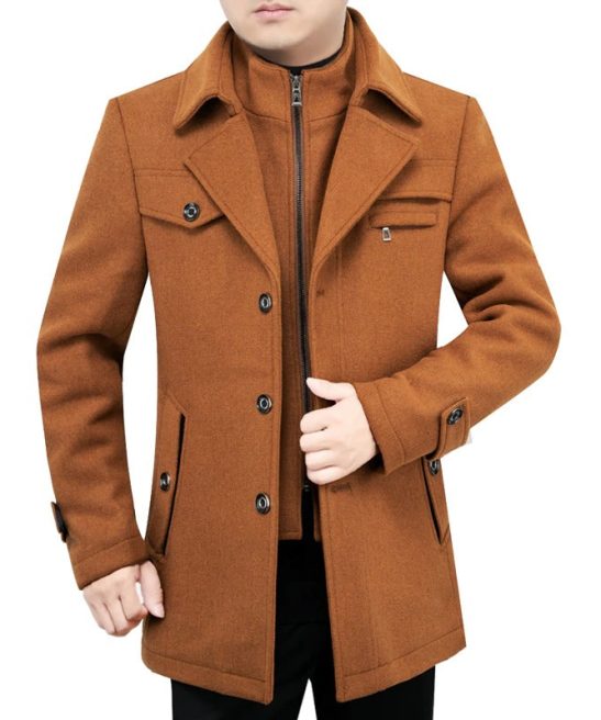 Men's Solid Winter Warm Comfortable Coat