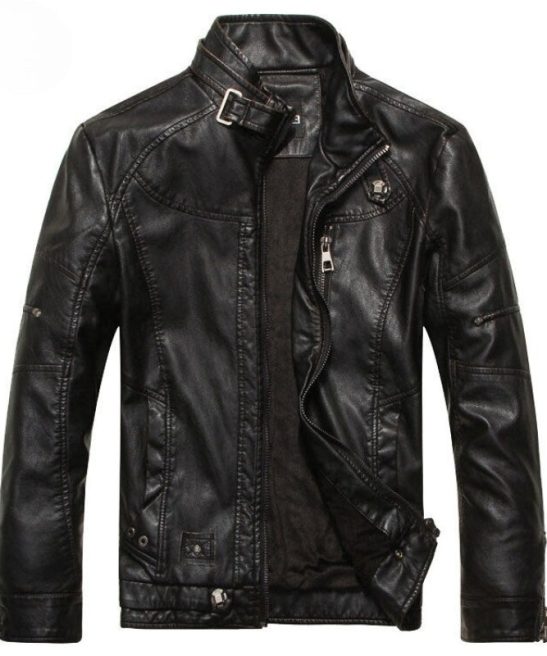 Men's Motorcycle Leather Jacket Coats
